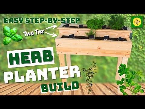 HERB PLANTER (Two Tier) - How To Build - Easy Step-By-Step