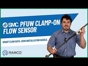 SMC PFUW Clamp-On Flow Sensor Demo | No Plumbing, No Downtime
