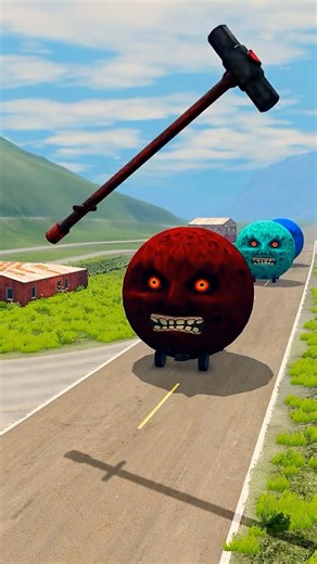 Big and Small Moon Cars VS Hummer | BeamNG.Drive