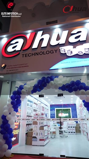Grand opening vibes in Ruwi 🎉 Celebrating the new showroom of Elite Infotech, together with Dahua Technology. A fresh space for smarter security, innovative solutions, and closer support for our partners and customers. Stronger presence. Better service. See you there! #GrandOpening #DahuaMENA #SmartSecurity #Oman #partnernetwork