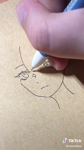 Pen Sketch ASMR Speed Drawing by Anime Artist Nemu Haru