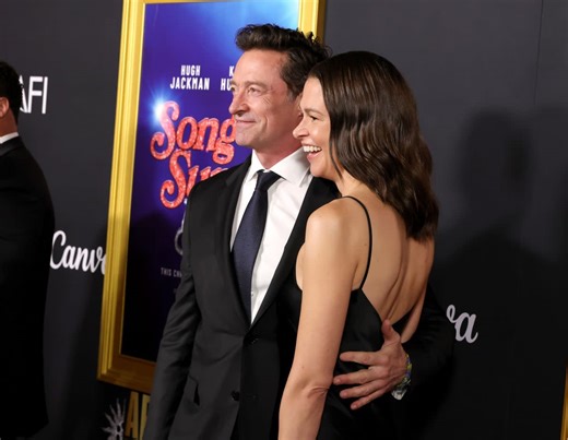Hugh Jackman and Sutton Foster make red carpet debut nearly a year after going public with secret romance