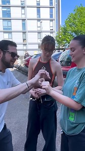 Rubber band magic trick demonstration