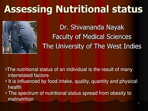 Assessing Nutritional status - SlideServe