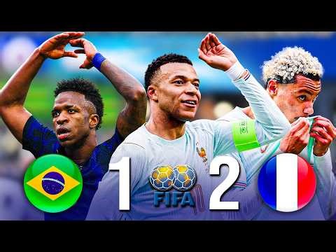 Mbappé vs Vinícius Jr… This Was CRAZY 😱 Brazil vs France 1-2 | Extended Highlights & Goals