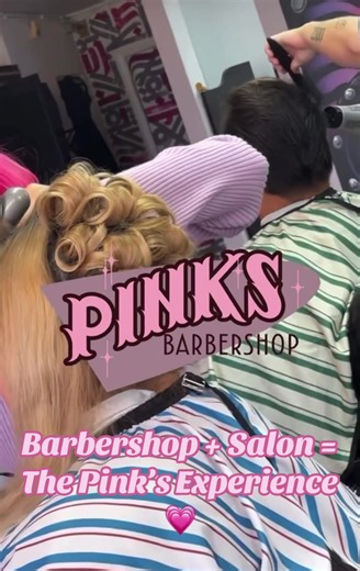 At Pink’s you get the best of both worlds 🔥 Barbershop fades, tapers, beard work AND salon styles all in one spot. Whether you need a clean fade, a fresh trim, or a full transformation — we got you. Book your appointment today! 📍 10865 Beach Blvd Stanton, CA 90680 ☎️(657) 214-2393 🔗 Booking link in bio #OCbarber #OChairstylist #orangecounty #queer #fyp