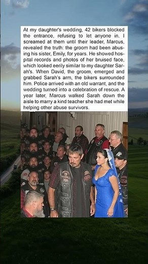 A Wedding Turned Into a Rescue: How Bikers Saved a Woman from Abuse