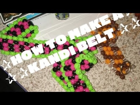 ✰How to make a kandi belt✰