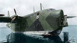 100 tons and 6 engines: The world's heaviest flying boat sunk by a tempest