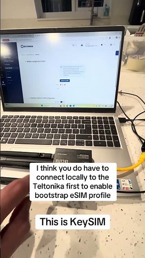 I think you have to connect to Teltonika eSIM routers locally first before using bootstrapp eSIM