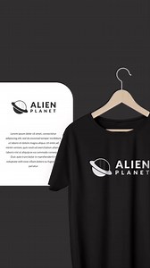 Alien planet logo Combination #ccdesign #logo #animation | CC & Design - Creative Communication & Design