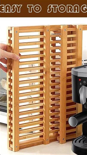 Bamboo Dish Drying Rack with Utensil Holder Set,3-Tier Collapsible Wood Dish - Still Worth It? 🤯