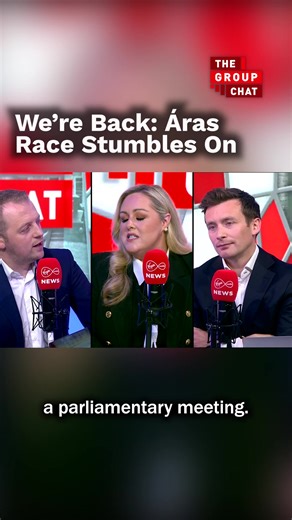 🗣️ "There was a bit of banter back and forth." The Group Chat is back! And on our first show of the new season, we discuss how the race for the Áras has exploded in the past week. Tune in on Virgin Media One at 10pm tonight. | Virgin Media News
