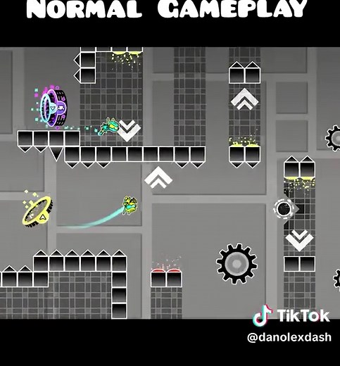 Normal Gameplay in Geometry Dash: Levels and Edits