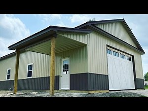 30x48 pole barn - Framed by 2 Builders ASMR