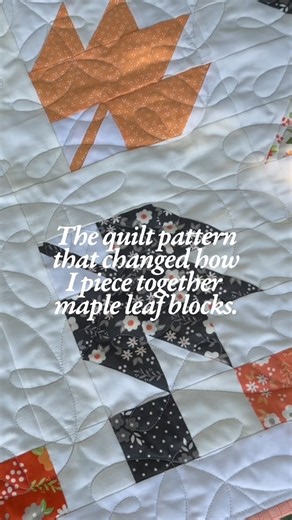 The Rolling Maples quilt pattern is genius! 🪡🍁 #quilttutorial