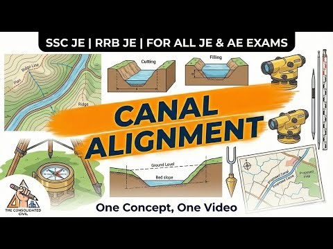 🔴Canal Alignment | Dono Taraf Sinchai Kaise? 🤔 | SSC JE, RRB JE & All JE Exams