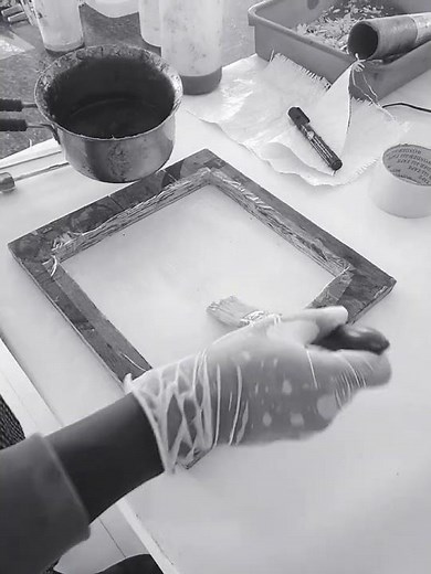 Preparing composite material by hand layup method.. *Metro Composites*