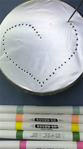 Satisfying Heart Drawing on Foil 💖 ASMR Popping & Scratching Sounds!