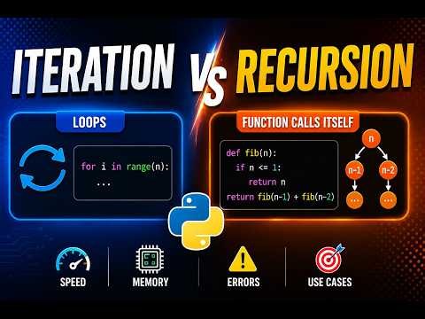 16 Iteration vs Recursion in Python | Key Differences Explained