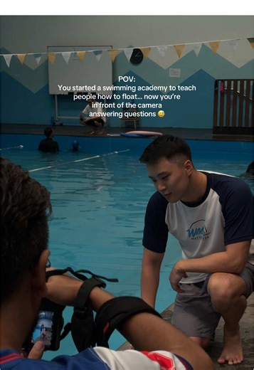 “We’re just doing our job, boss” - Social Media Team 🤣😇 #watermates #swimatwatermates #swimwithwatermates #swimmingacademy #founder #story #coach #fyp #swim