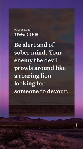 1 Peter 5:8 NIV #faith #love #scripture
