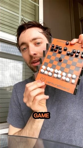 😮 World’s best travel chess set. #chess #checkers