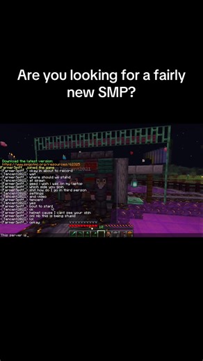 Looking for a new lore SMP to join? SpiffySMP is looking for new members. #minecraft #newsmp #Smp #survivalminecraft #fyp