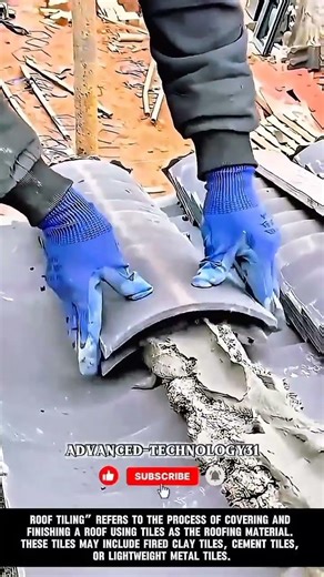 Modern and Traditional Roof Tiling Techniques !! #innovation #tool