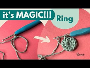 How to make a Magic ring in crochet [EASY STEP-BY-STEP] Tutorial for crochet beginners