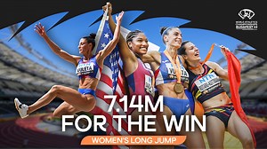 802K views · 10K reactions | In her 5th #WorldAthleticsChamps long jump final, Ivana Spanovic struck gold with a huge 7.14m world lead  | World Athletics | Facebook