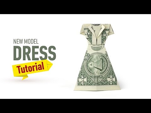 How to Make a Money Dress | Easy Dollar Origami Dress | Tutorial