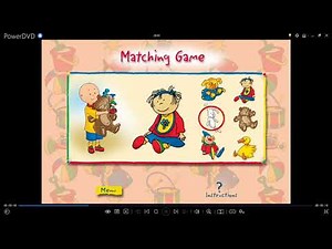 Caillou's World Of Wonders 2006 DVD Menu Walkthrough
