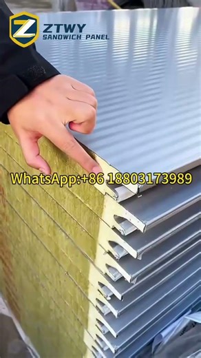 On-Site Installation of PU Edge Rockwool Panels – Fast & Efficient! 🛠️