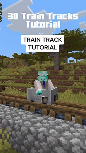 Minecraft Train Track Hack: Create 3D Tracks and Ride Minecarts