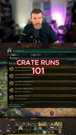New Players: How Crate Runs Work in Ashes of Creation If you’re new to Ashes of Creation, crates and crate runs can be confusing — and dangerous. Crates are high-value items you loot from mobs or events, and moving them puts you at real risk. You can be attacked, flagged for PvP, or lose the crate if you die. This short breaks down how crate runs work, why they matter, and why preparation is everything. #AshesOfCreation #mmorpg