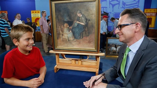 Boy and his $2 painting join 'Antiques Roadshow.'