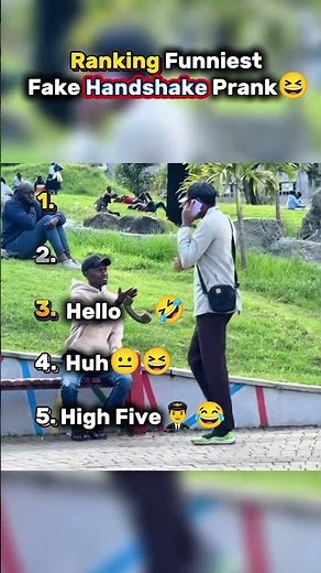 Ranking Funniest Fake Handshake Prank😂 | awkward moment. #ranking #funnymoments #usa