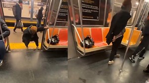 Woman urinates on MTA New York City Subway