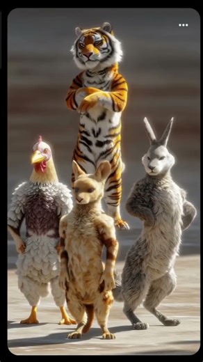 Tigger & hen dance #viralvideo #shortvideo