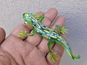 Glass Lizard Figurine, Glass Lizard Ornament, Murano Glass Lizard, Glass Reptiles, Glass Animals, Glass Gecko, Glass Figurine - Etsy