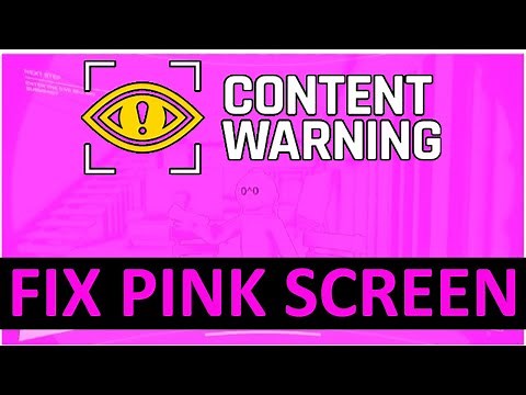 How To Fix Pink Screen Issue In Content Warning Game | #contentwarning