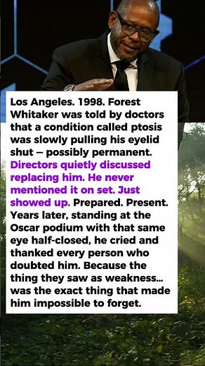 He Went Blind in One Eye & Won an Oscar Anyway | Forest Whitaker