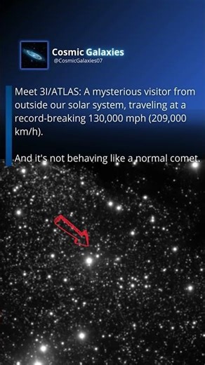 The Mysterious Visitor from Another Star System ☄️ #3iatlas #interstellar