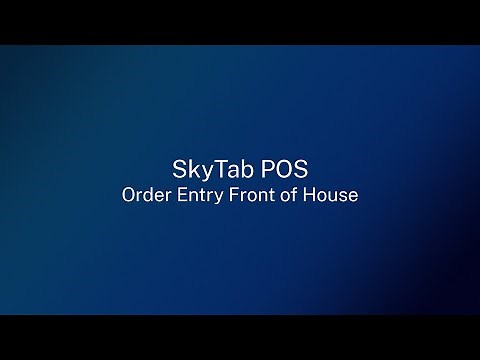 SkyTab 2025: Order Entry Front of House