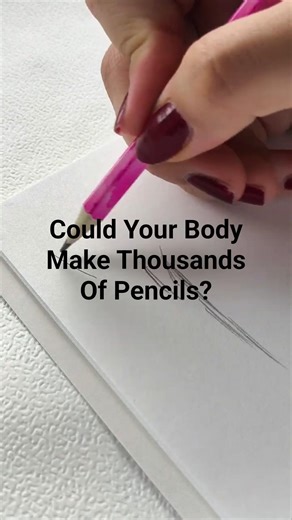Could Your Body Make Thousands of Pencils #ScienceFacts #HumanBody #WeirdFacts #FunScience #Shorts