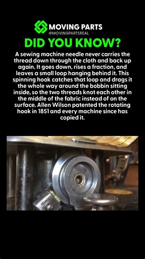 THE THREAD HAS TO GO ALL THE WAY AROUND THE BOBBIN