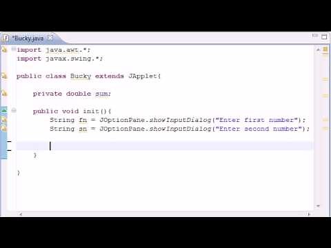Intermediate Java Tutorial - 22 - init for Applets