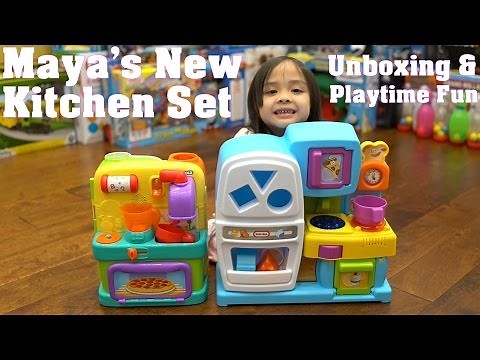 Little Girl's Toys: Cooking and Kitchen Playsets Unboxing. Little Tikes and Bright Starts Toys
