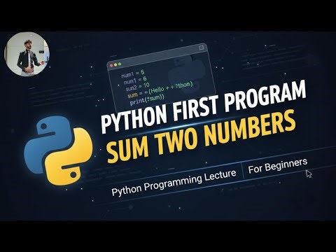 03 Add two numbers in Python | Python Beginners Course